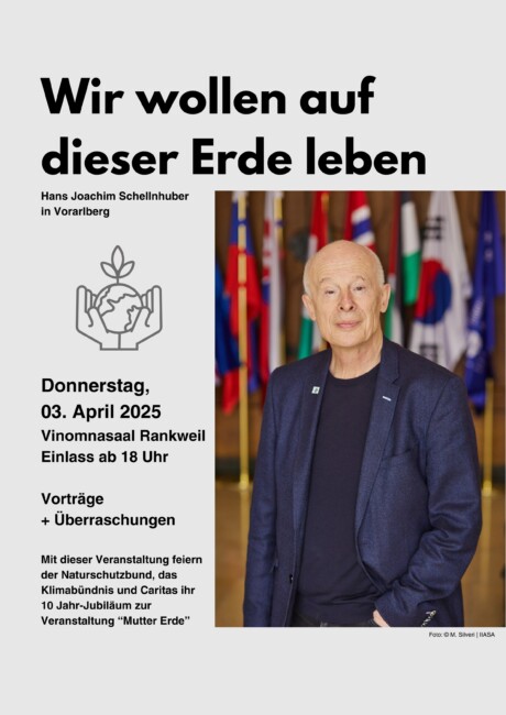 Wir wollen auf dieser Erde leben -Hans Joachim Schellnhuber in Vorarlberg