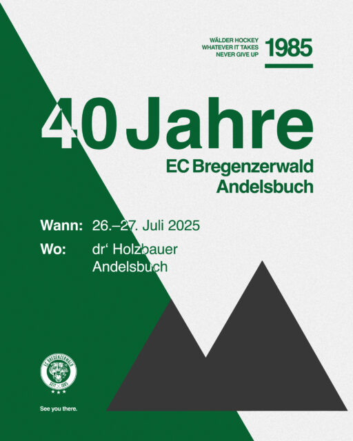 Eiszeit seit 1985 - 40 Jahre EC Bregenzerwald