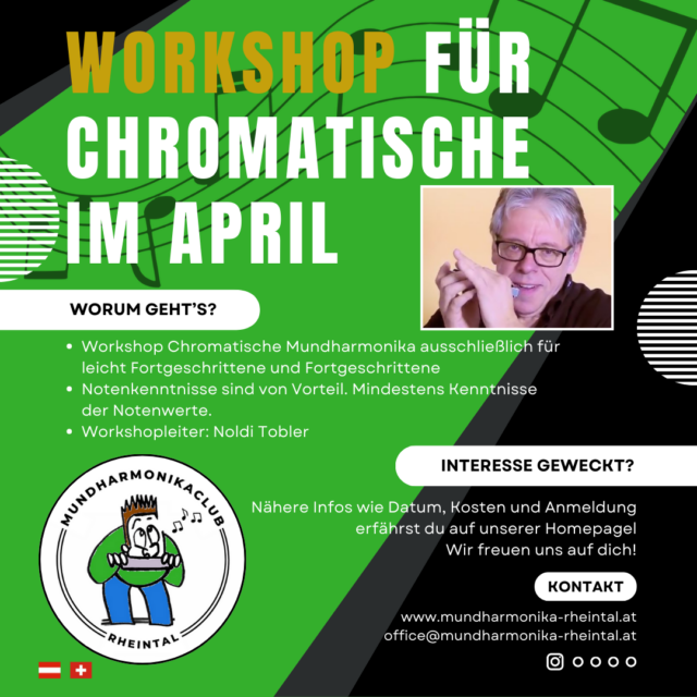 Workshop Chromatische Mundharmonika mit Noldi Tobler
